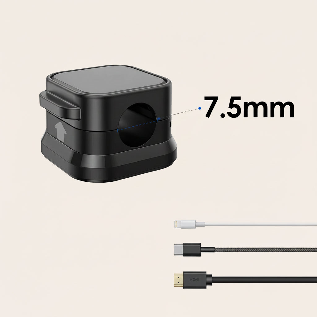 Magnetic Cable Organizer – No-Mess Desk Cable Holder