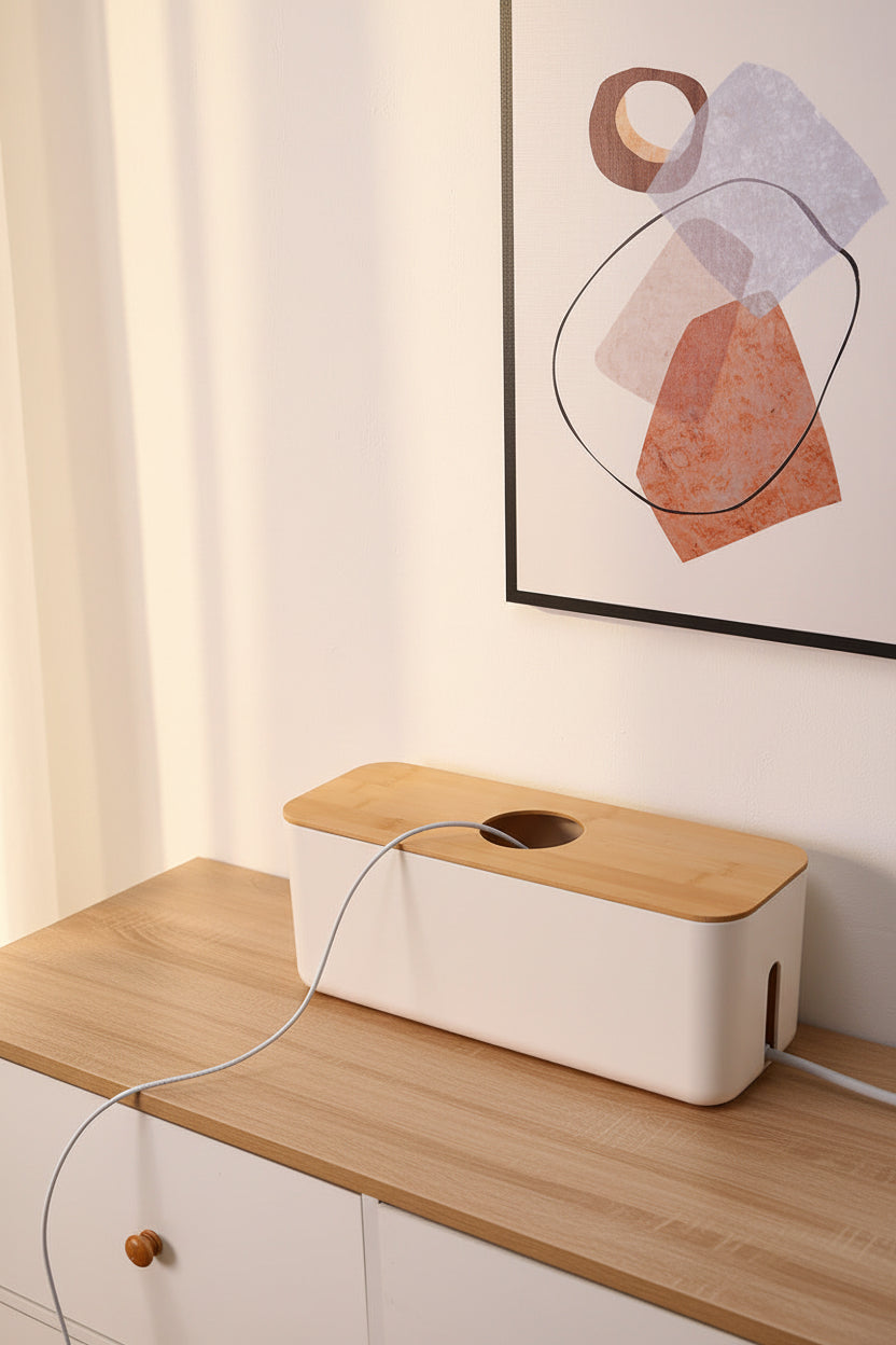 Concealed Cable Management Board – Clean Desk Organizer